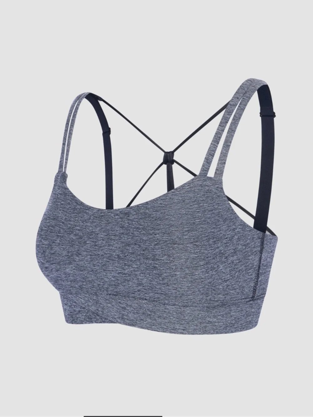 Savage X Fenty Supple Flex Crossover Sports Bra Black Caviar Size Large
